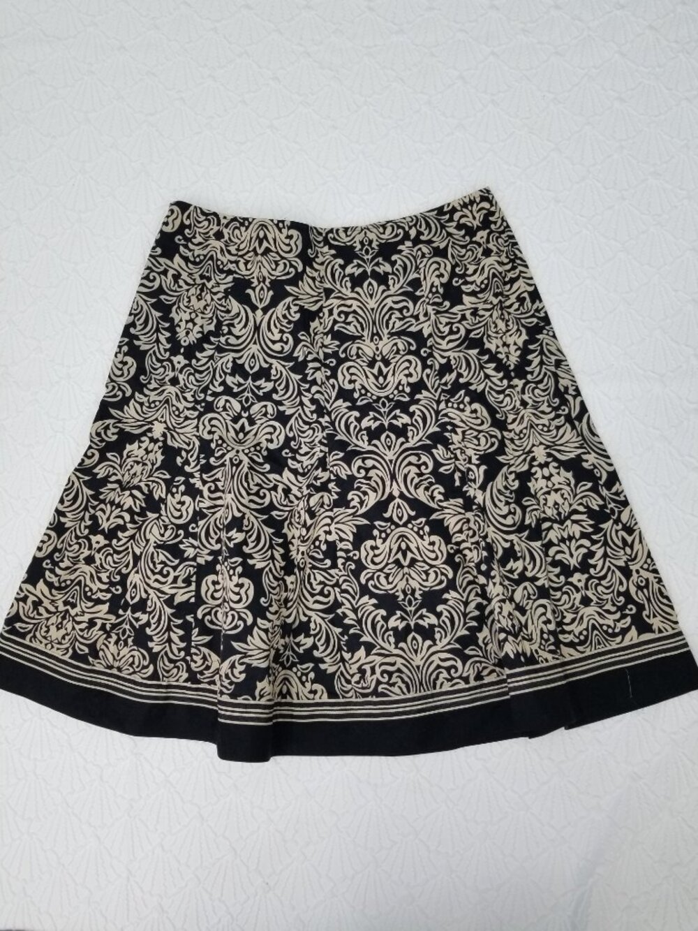 Robbie Bee Skirt Black Cream Classic A Line 10